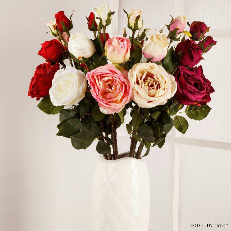 گل رز مصنوعی فرانسوی