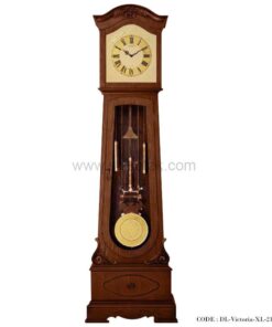 ساعت ایستاده پاندول دار فندقی طرح ویکتوریا
