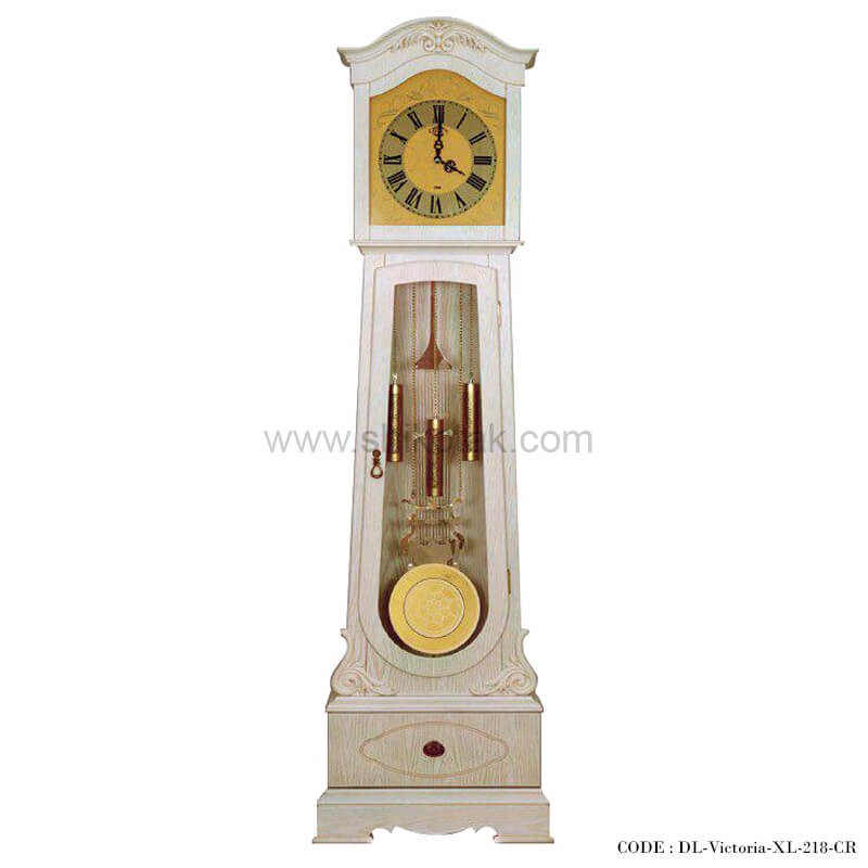 ساعت ایستاده پاندول دار کرم طرح ویکتوریا