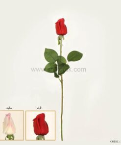غنچه نیمه باز رز مصنوعی