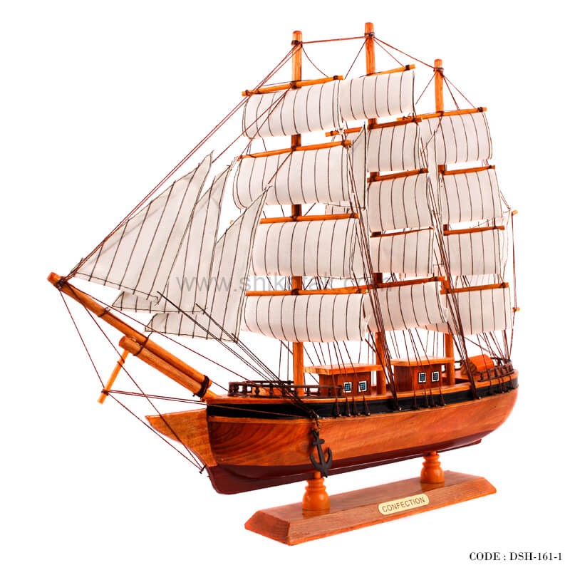 کشتی تزئینی تمام چوب سری 1-161