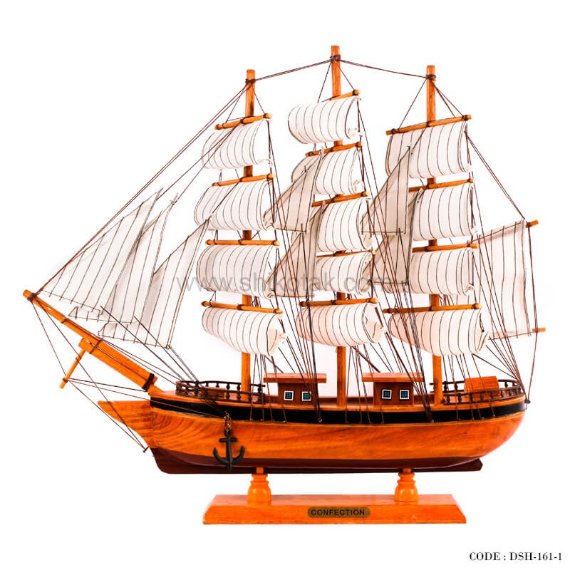 کشتی تزئینی تمام چوب سری 1-161