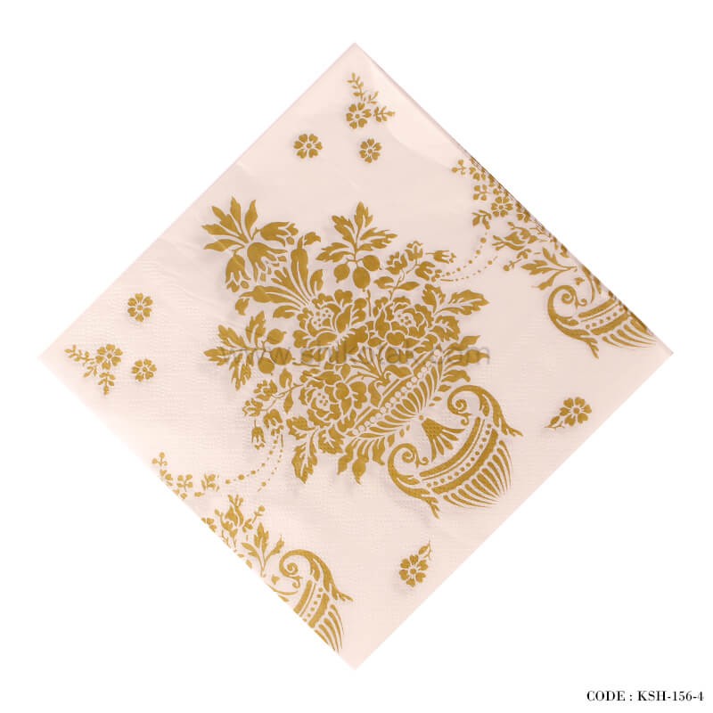 دستمال سفره کاغذی بسته 20 عددی طرح گل زیتونی