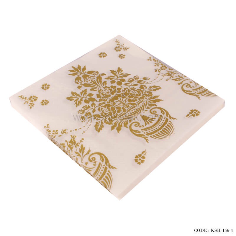 دستمال سفره کاغذی بسته 20 عددی طرح گل زیتونی