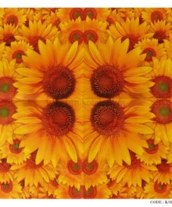 دستمال کاغذی سفره بسته 20 عددی طرح گل آفتابگردان