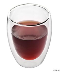 لیوان دوجداره شیشه ای