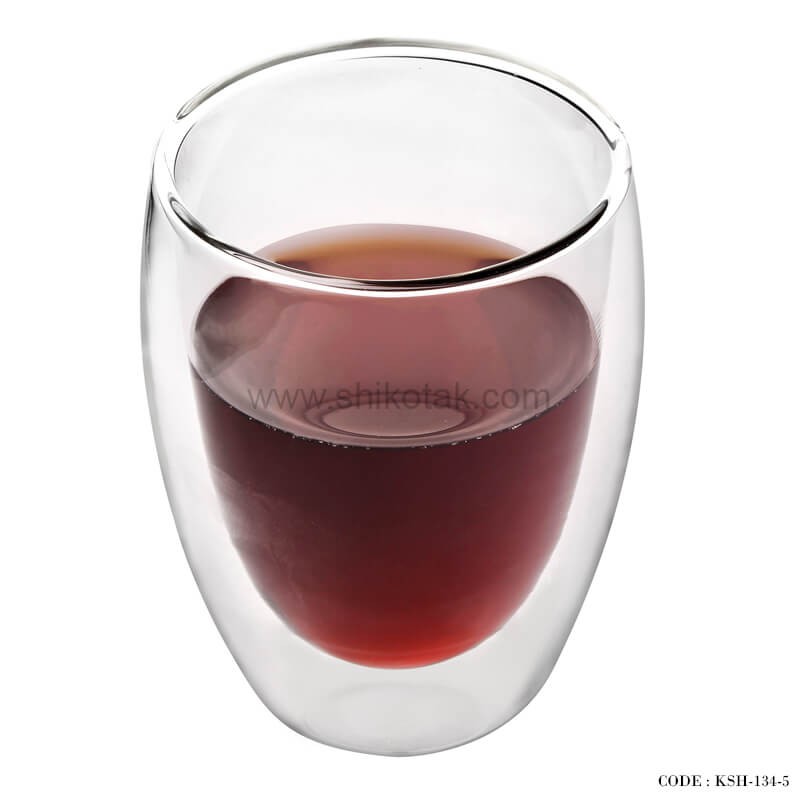 لیوان دوجداره شیشه ای