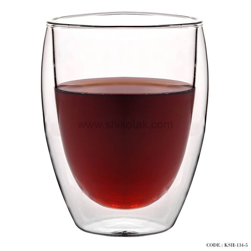 لیوان دوجداره شیشه ای