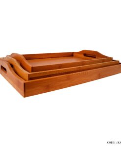 سینی چوبی بامبو سه سایز