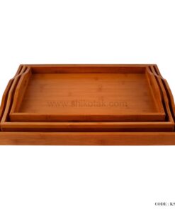 سینی چوبی بامبو سه سایز