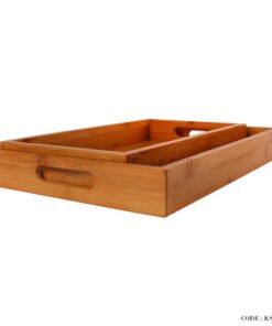 سینی چای چوبی دو سایز