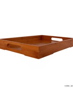 سینی چای چوبی بامبو سایز کوچک