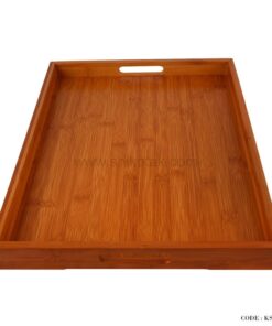 سینی چای چوبی بامبو سایز کوچک