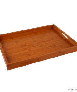 سینی چای چوبی بامبو سایز کوچک