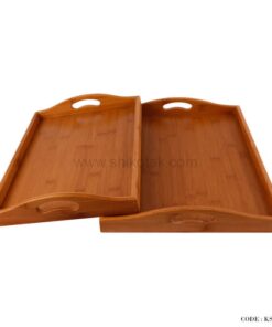 سینی چوبی پذیرایی دو سایز