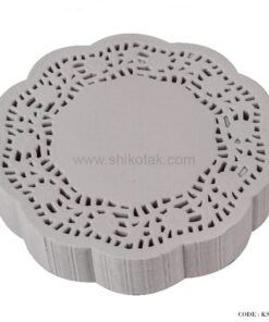 زیرلیوانی کاغذی دانتل طرح گل کوچک