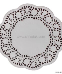 زیر بشقابی کاغذی دانتل طرح گل بزرگ