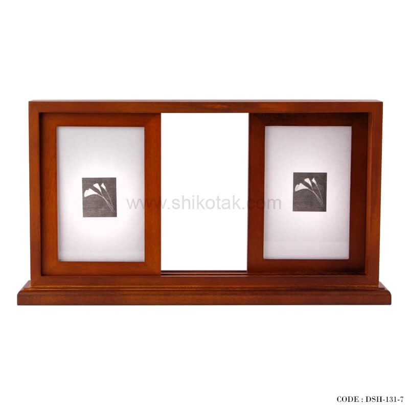 قاب عکس چوبی سه تایی متحرک دوطرفه