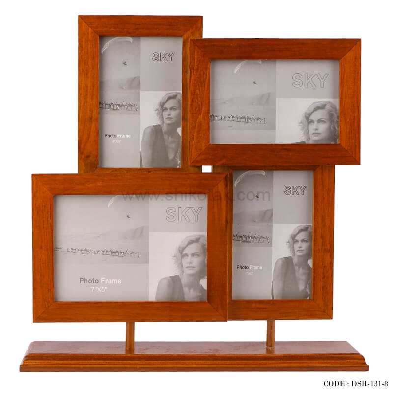 قاب عکس رومیزی چوبی 4 تایی