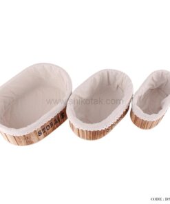 باکس چوبی نظم دهنده کمد بیضی ست سه عددی