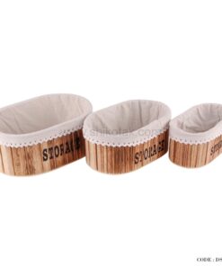 باکس چوبی نظم دهنده کمد بیضی ست سه عددی