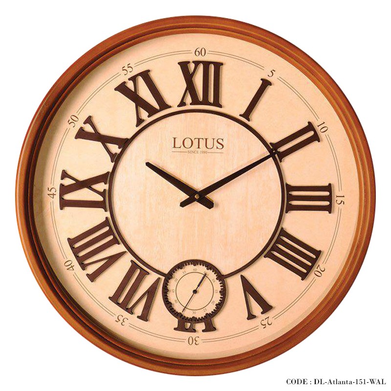 ساعت دیواری چوبی مدل Atlanta