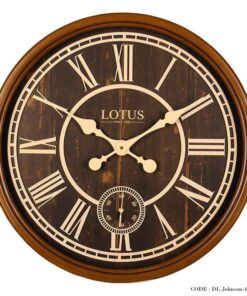 ساعت دیواری چوبی قهوه ای مدل Johnson