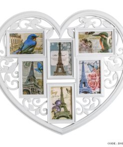 قاب عکس 6تایی پلاستیکی طرح قلب