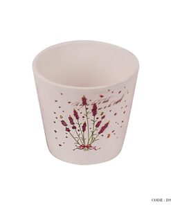 گلدان سفالی گلدار کوچک سری d