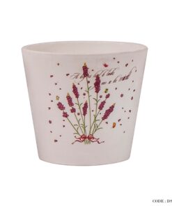 گلدان سفالی گلدار کوچک سری d