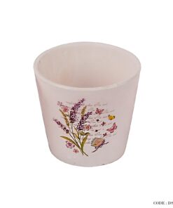 گلدان سفید سفالی کوچک سری e