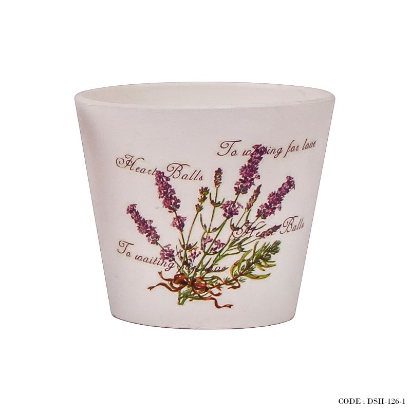 گلدان گل سفالی کوچک سری f