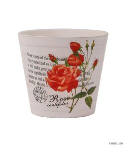 گلدان گل طبیعی سفالی سری g