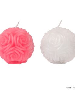 شمع توپی طرح گل