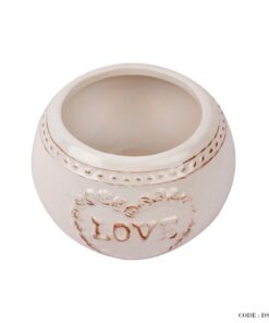 گلدان سرامیکی طرح home گرد