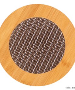 زیر قابلمه ای چوبی گرد