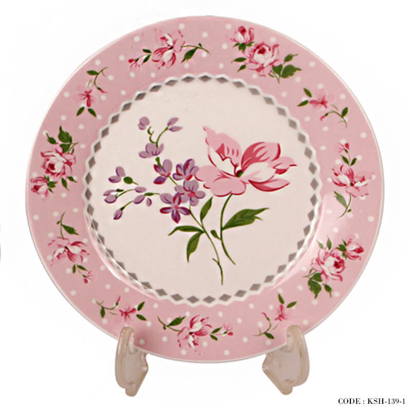 پیش دستی چینی آنجلا صورتی