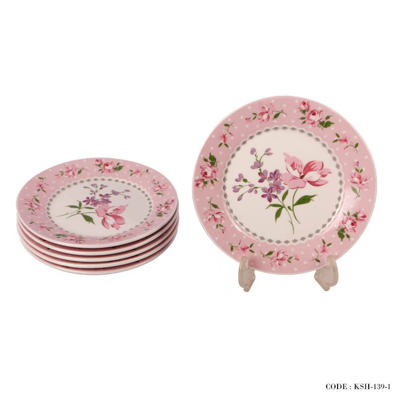 پیش دستی چینی آنجلا صورتی