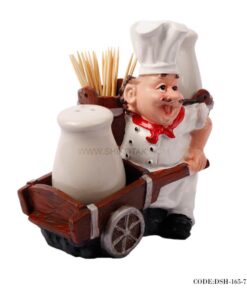 سرویس نمک پاش و جاخلالی طرح سرآشپز