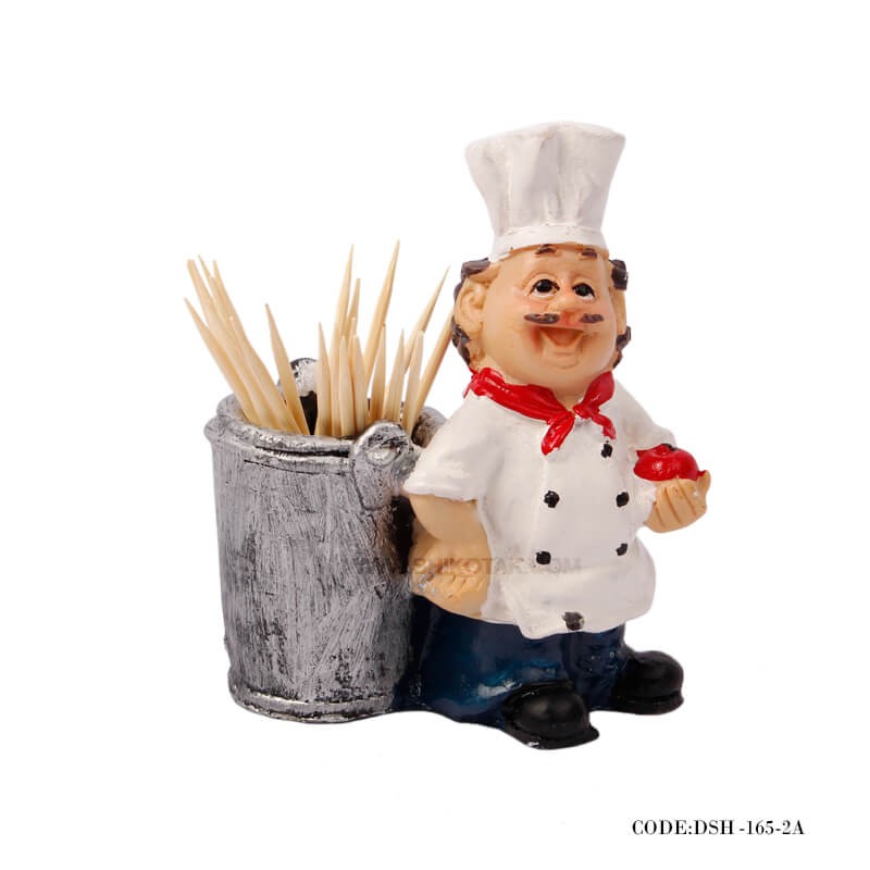 جاخلال دندان طرح آشپز سطل دار