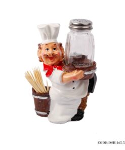 ست جاخلال و نمک پاش  طرح آشپز