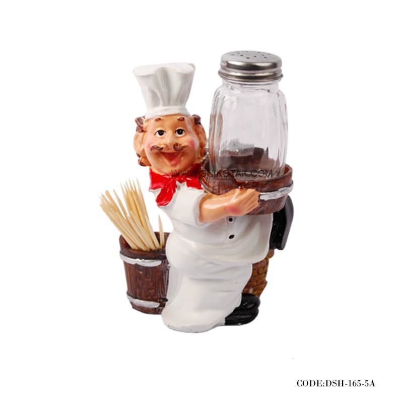 ست جاخلال و نمک پاش  طرح آشپز