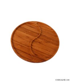 اردوخوری چوبی بامبو طرح گرد