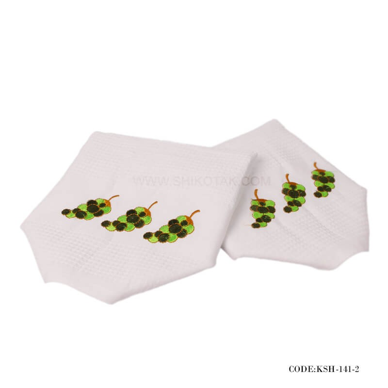 دستمال آشپزخانه نخی طرح انگور