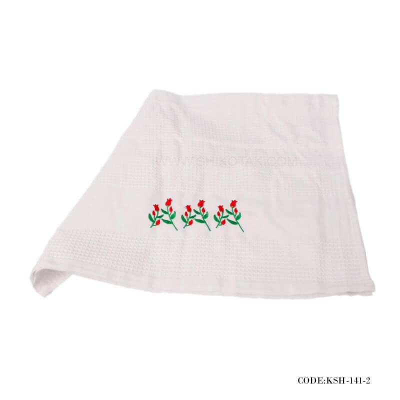 دستمال نمگیر آشپزخانه طرح گل لاله