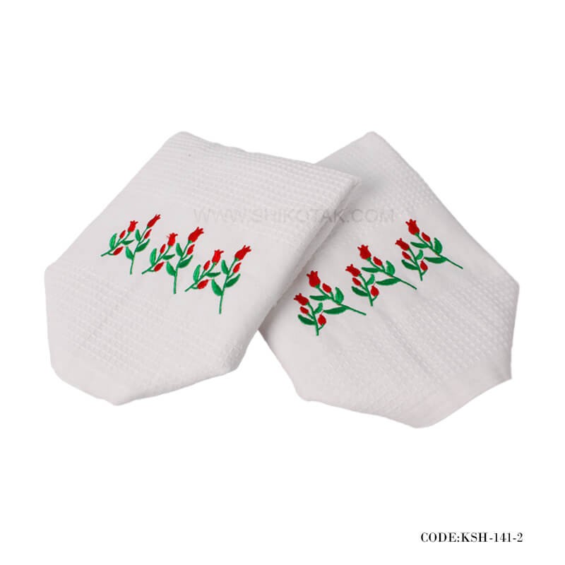 دستمال نمگیر آشپزخانه طرح گل لاله