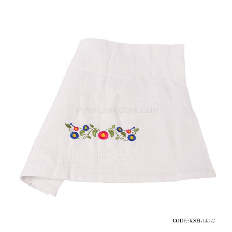 دستمال گردگیری طرح 'گل حاشیه