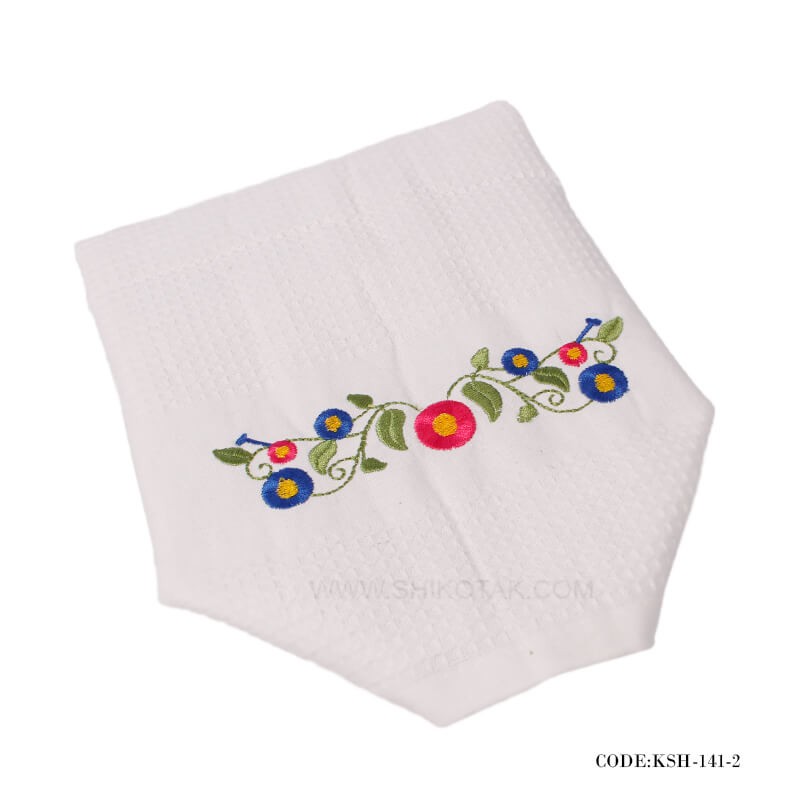 دستمال گردگیری طرح 'گل حاشیه