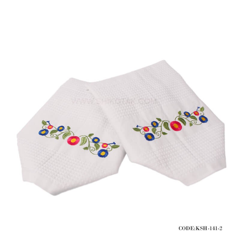 دستمال گردگیری طرح 'گل حاشیه