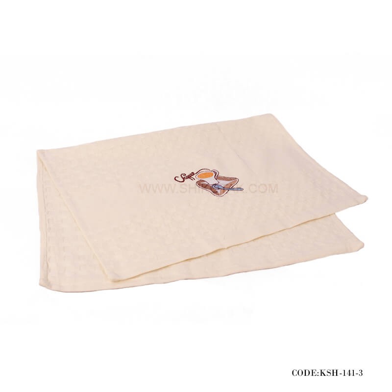 ست دستمال آشپزخانه عروس گلدوزی شده